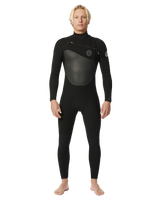 The Rip Curl Mens Flashbomb 5/3mm Chest Zip Wetsuit in Black