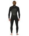 The Rip Curl Mens Flashbomb 5/3mm Chest Zip Wetsuit in Black