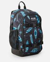 The Rip Curl Posse Mid Backpack in Black & Blue