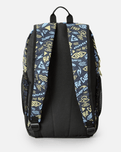 The Rip Curl Posse Mid Backpack in Black & Yellow