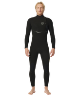 The Rip Curl Mens E-Bomb 5/3mm Zip Free Wetsuit in Black