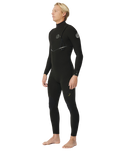 The Rip Curl Mens E-Bomb 5/3mm Zip Free Wetsuit in Black