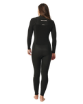 The Rip Curl Womens Womens Dawn Patrol 5/3mm Chest Zip Wetsuit in Black