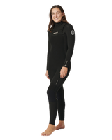 The Rip Curl Womens Womens Dawn Patrol 5/3mm Chest Zip Wetsuit in Black