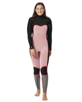 The Rip Curl Womens Womens Dawn Patrol 5/3mm Chest Zip Wetsuit in Black
