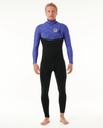 The Rip Curl Mens E-Bomb 4/3mm Zip Free Wetsuit in Wild Berry