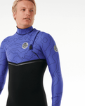 The Rip Curl Mens E-Bomb 4/3mm Zip Free Wetsuit in Wild Berry