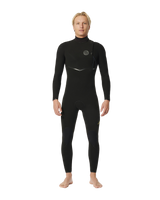 The Rip Curl Mens E-Bomb 4/3mm Zip Free Wetsuit in Black