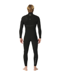 The Rip Curl Mens E-Bomb 4/3mm Zip Free Wetsuit in Black