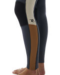 The Rip Curl Womens Dawn Patrol 4/3mm Chest Zip Wetsuit in Light Brown