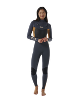 The Rip Curl Womens Dawn Patrol 4/3mm Chest Zip Wetsuit in Light Brown