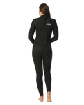 The Rip Curl Womens Womens Dawn Patrol 5/3mm Back Zip Wetsuit in Black