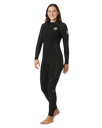 The Rip Curl Womens Womens Dawn Patrol 5/3mm Back Zip Wetsuit in Black