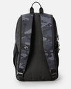 The Rip Curl Posse Mid Backpack in Black & Grey