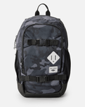 The Rip Curl Posse Mid Backpack in Black & Grey