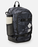 The Rip Curl Posse Mid Backpack in Black & Grey