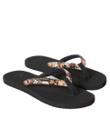 The Rip Curl Womens Freedom Bloom Flip Flops in Black & Brown