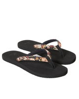 The Rip Curl Womens Freedom Bloom Flip Flops in Black & Brown