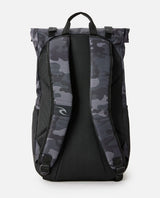 Dawn Patrol 30L Camo Backpack in Black & Grey