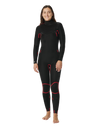 The Rip Curl Womens Womens Dawn Patrol Performance 5/3mm Chest Zip Wetsuit in Black