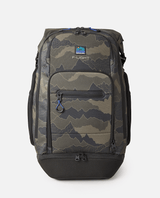 The Rip Curl F-Light Surf 45L Search Backpack in Black & Olive