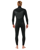 The Rip Curl Mens Dawn Patrol 5/3mm Chest Zip Wetsuit in Black