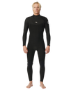 The Rip Curl Mens Dawn Patrol 5/3mm Back Zip Wetsuit in Black