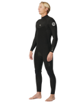 The Rip Curl Mens Dawn Patrol 5/3mm Back Zip Wetsuit in Black