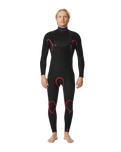 The Rip Curl Mens Dawn Patrol Performance 3/2mm Chest Zip Wetsuit in Navy