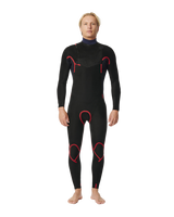 The Rip Curl Mens Dawn Patrol Performance 3/2mm Chest Zip Wetsuit in Navy