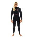 The Rip Curl Womens Womens Flashbomb Fusion 5/3mm Zipless Wetsuit in Black