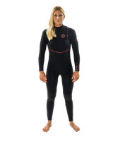 The Rip Curl Womens Womens Flashbomb Fusion 5/3mm Zipless Wetsuit in Black