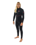 The Rip Curl Womens Womens Flashbomb Fusion 5/3mm Zipless Wetsuit in Black