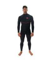 The Rip Curl Mens F-Bomb Fusion 3/2mm Zip Free Wetsuit in Black