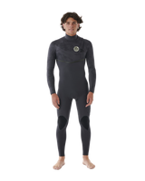 The Rip Curl Mens E-Bomb 3/2mm Zip Free Wetsuit in Charcoal