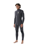 The Rip Curl Mens E-Bomb 3/2mm Zip Free Wetsuit in Charcoal
