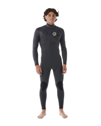 The Rip Curl Mens E-Bomb 3/2mm Zip Free Wetsuit in Charcoal