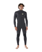 The Rip Curl Mens E-Bomb 3/2mm Zip Free Wetsuit in Charcoal