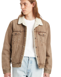 The Levi's® Mens Type III Sherpa Trucker Jacket in Breakfast Sandwich