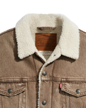 The Levi's® Mens Type III Sherpa Trucker Jacket in Breakfast Sandwich