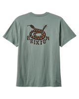 The Brixton Mens Homer T-Shirt in Chinois Green Classic Wash