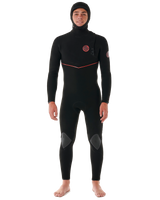 Flashbomb Fusion 5/3mm Hooded Zipless Wetsuit in Black