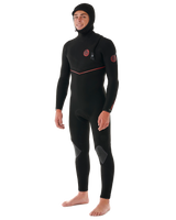 Flashbomb Fusion 5/3mm Hooded Zipless Wetsuit in Black