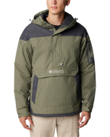 The Columbia Mens Challenger Pullover Jacket in Stone Green & Shark