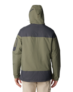 The Columbia Mens Challenger Pullover Jacket in Stone Green & Shark