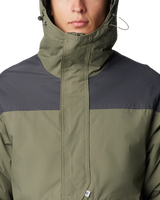 The Columbia Mens Challenger Pullover Jacket in Stone Green & Shark