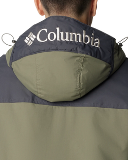 The Columbia Mens Challenger Pullover Jacket in Stone Green & Shark