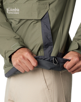 The Columbia Mens Challenger Pullover Jacket in Stone Green & Shark