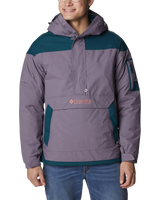 The Columbia Mens Challenger Pullover Jacket in Granite Purple & Night Wave