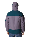 The Columbia Mens Challenger Pullover Jacket in Granite Purple & Night Wave